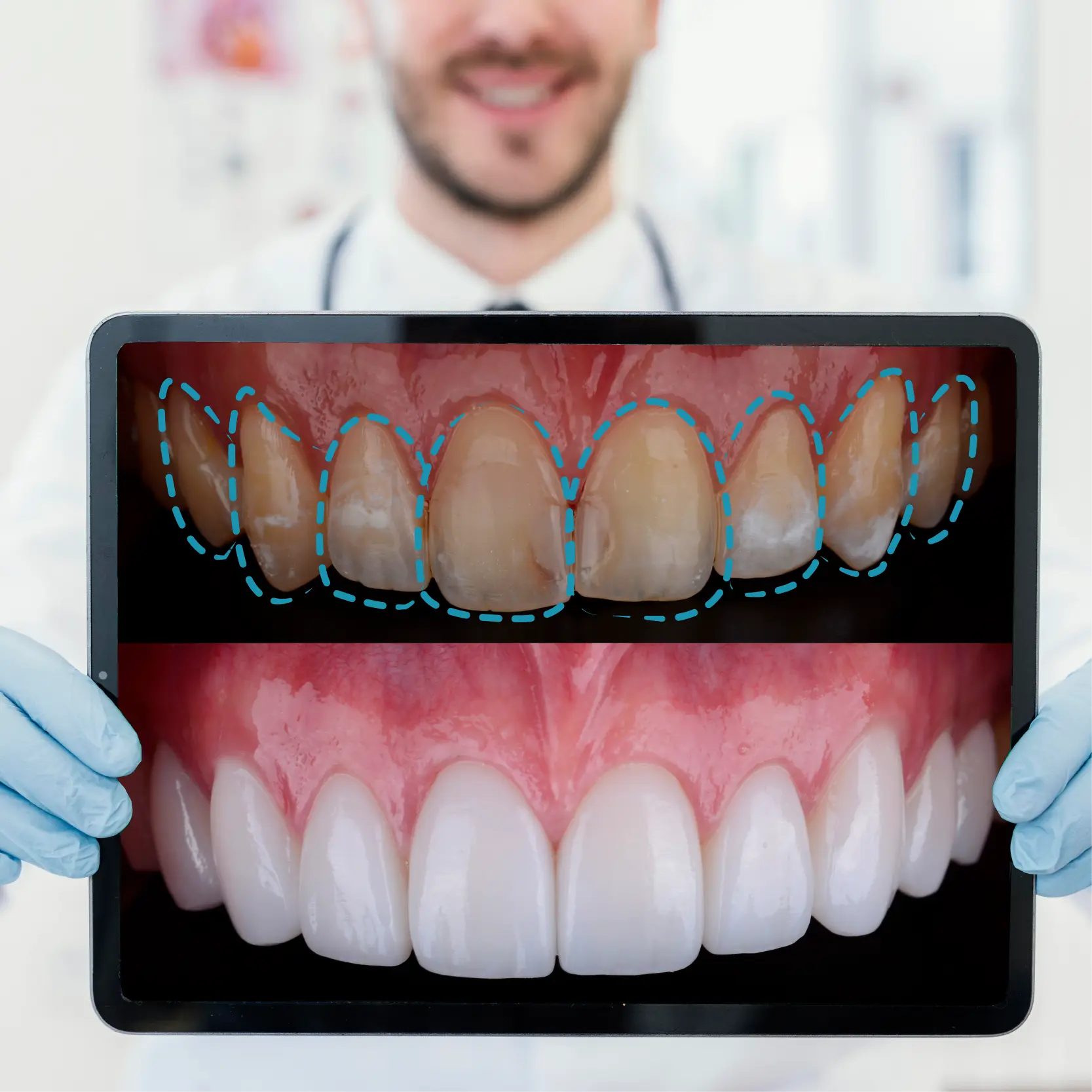 design and see your future smile by “3D smile design”